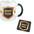 Best Dad Magic Mug - Personalised Colour-Changing Black Mug