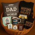 Best Dad Personalised Gift Hamper, Set Of 9