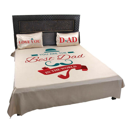 Best-Dad-In-The-World-Bedsheet-Beige