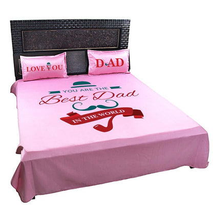 Best-Dad-In-The-World-Bedsheet-Pink