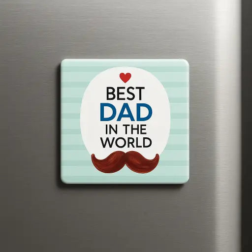 Best Dad in the World Fridge Magnet