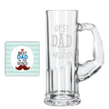 Funky Best Dad in the World Beer Mug, Personalised