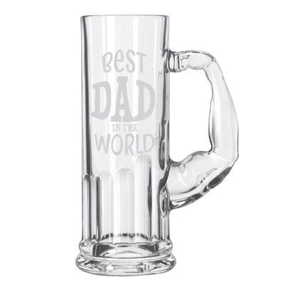 Funky Best Dad in the World Beer Mug 1