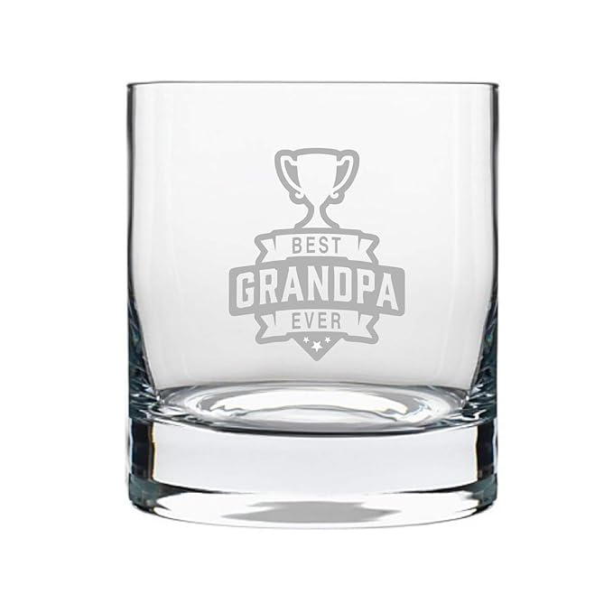 Best Grandpa Ever Whiskey Glass
