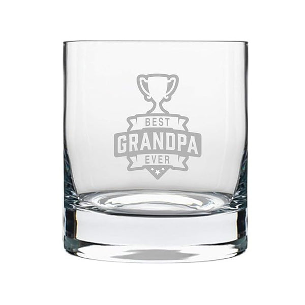 Best Grandpa Ever Whiskey Glass