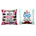 Best Mom Dad In The World Cushion Cover Set of 2