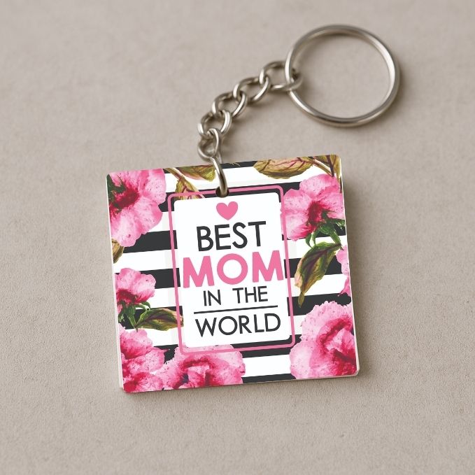 Best Mom in the World Keychain