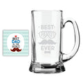 Beer Mug - Best Papa Ever, Personalised Gift for Dad