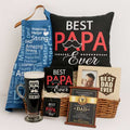 Best Papa Hamper - Set of 10 Personalised Gifts for Dad