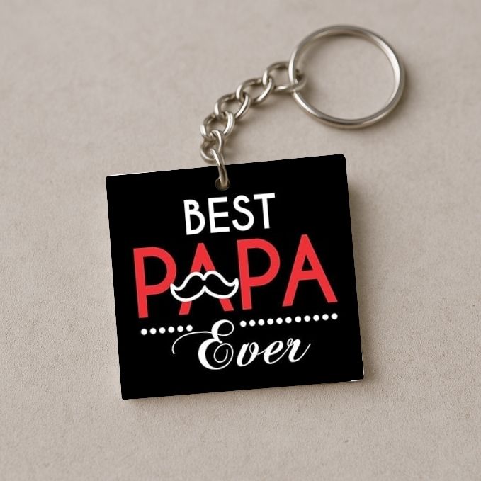 Best Papa ever Keychain