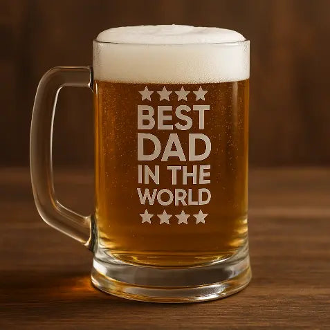 Best dad in the world Beer Mug