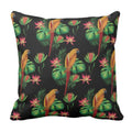 Birds Floral Cushion Cover - Nature Print Home Decor