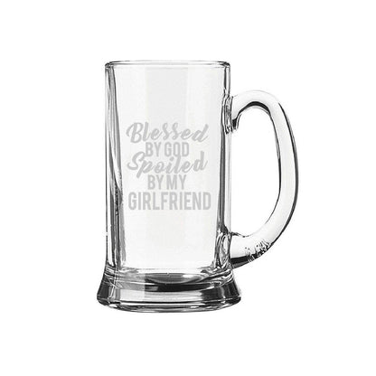 Blessed-By-God-Spoiled-By-My-Girlfriend-Beer-Mug