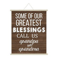 Blessings Call Us Grandpa Scroll Card - Gift for Grandfather