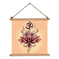 Om Canvas Scroll, 18x18 Blissful Spiritual Wall Art
