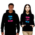 Born to Love Couple Hoodies Set for Him and Her