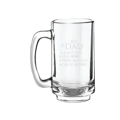Bowtie Best Dad Beer Mug 1