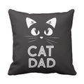 Cat Dad Cushion Cover - Personalised Gift for Cat Lovers