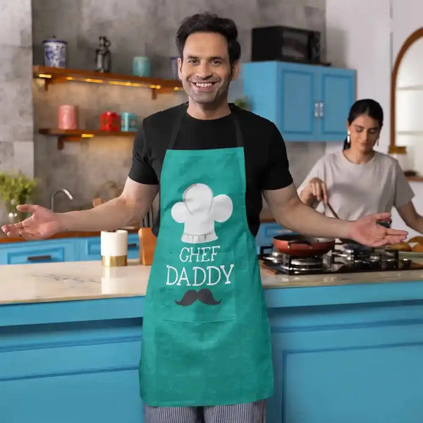 Chef-Daddy-Apron-With-Chef-Hat