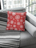 Christmas Cushion Cover - Snowflakes Pattern Decor