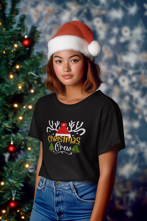 Christmas crew women tshirt-1