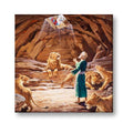 Canvas Wall Painting Daniel in the Lion's Den Frame