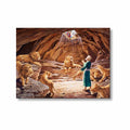 Daniel in the Lion's Den Canvas Wall Painting Frame
