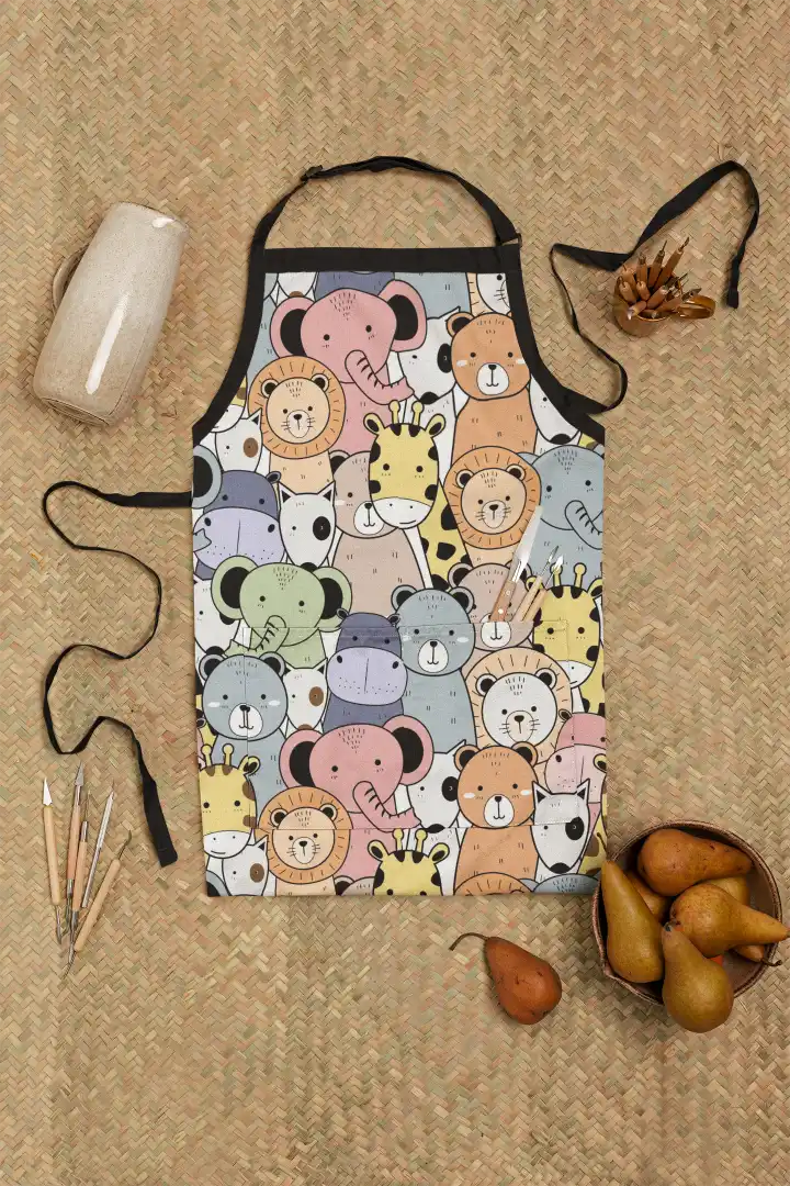 Cool Animals Kids Apron