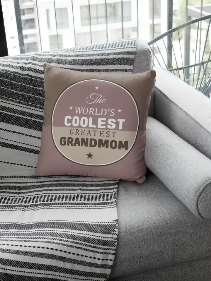 Coolest Grandmom Cushion Cover