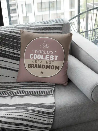 Coolest Grandmom Cushion Cover