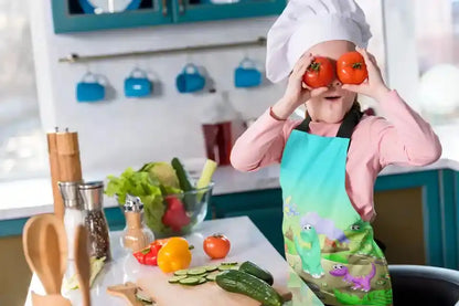 Cute Dinosaur Kid Apron