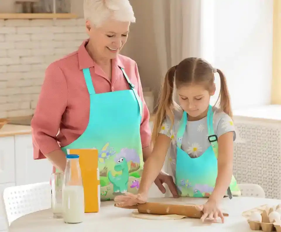 Cute Dinosaur Kid Apron