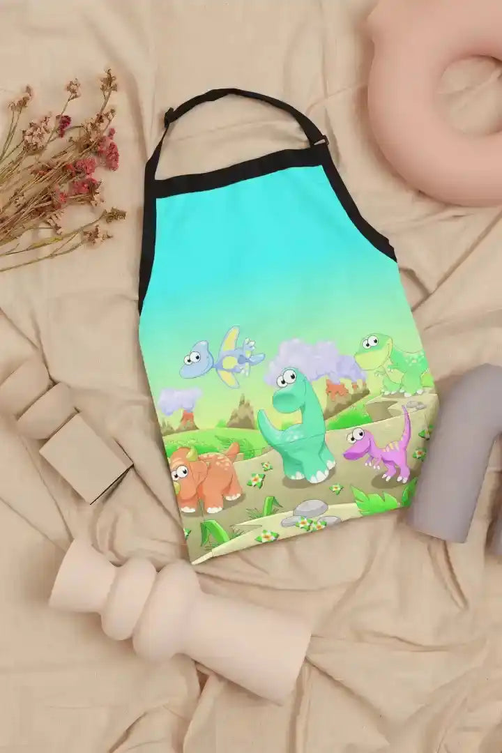 Cute Dinosaur Kid Apron