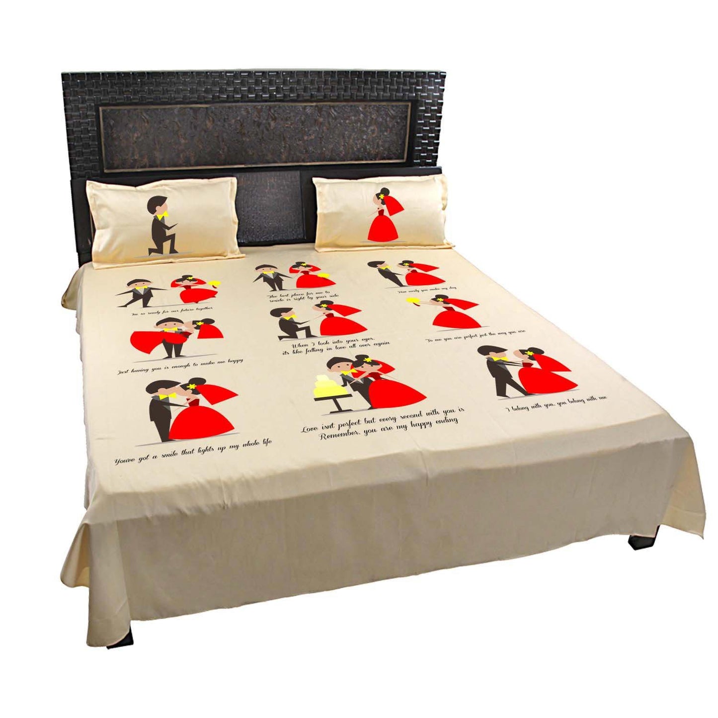 Cute-Doodle-Bedsheet-for-the-Couple-Mango
