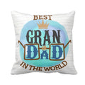 Cute Best Grandad Cushion Cover - Personalised Birthday Gift