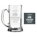 Dad Taught Me Everything Beer Mug - Personalised Gift