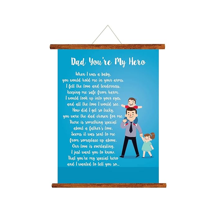 Dad You are my Hero Scroll