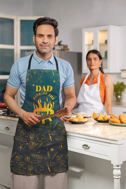Dad king of the grill apron.