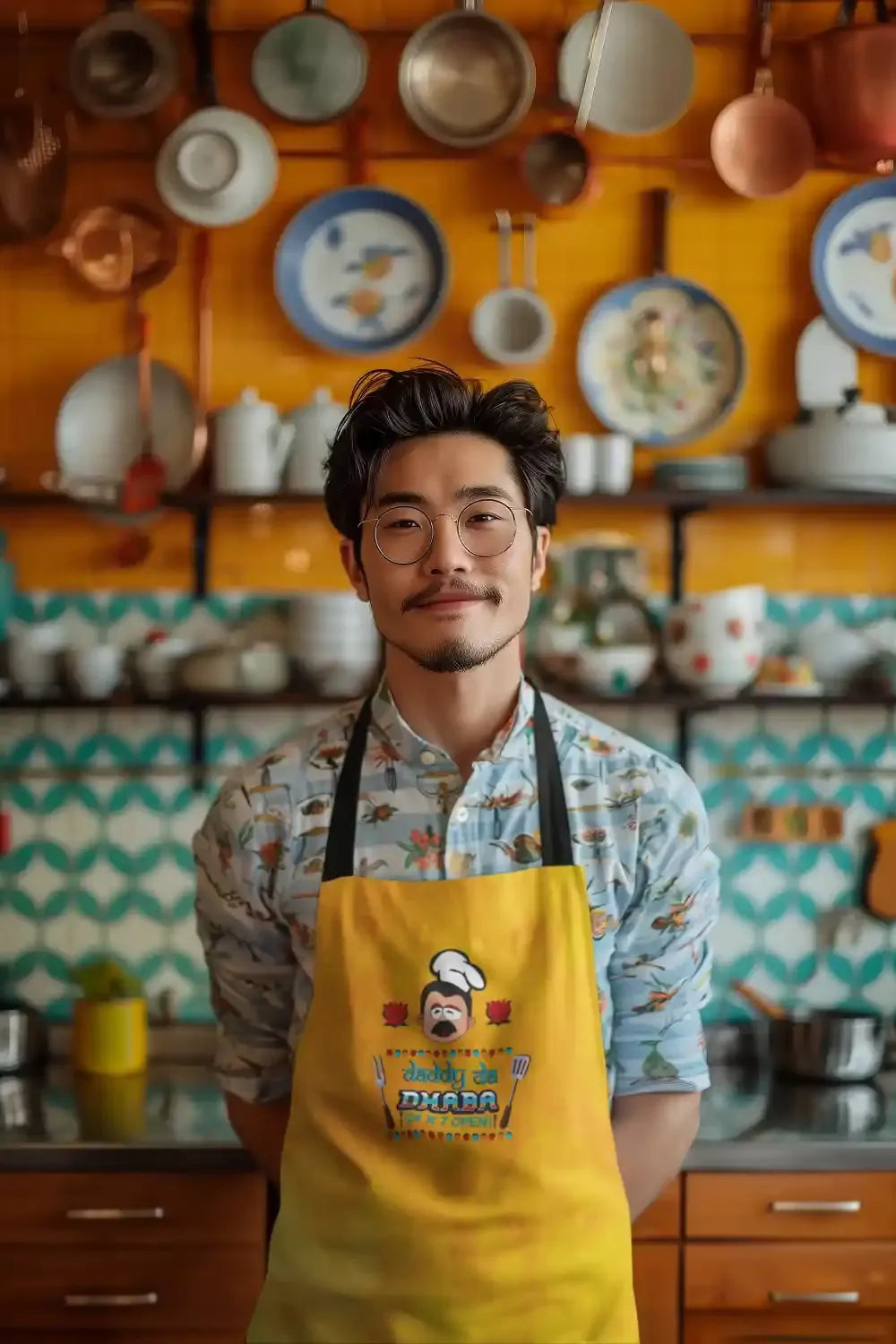 Daddy-Da-Dhaba-Apron-With-Chef-Hat