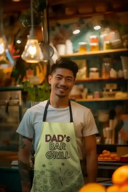Dads-Bar-Grill-Apron-With-Chef-Hat