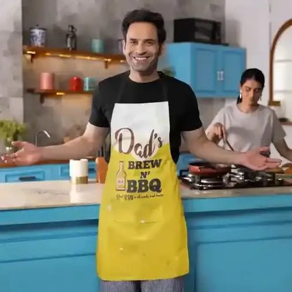 Dads-Brew-N-BBQ-Apron-for-Dad-with-Chef-Hat