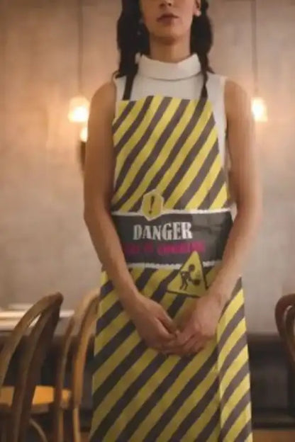 Danger She is Cooking Apron