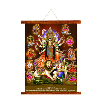 Dasa-Mahavidyas-Maa-Durga-Canvas-frame-KH5130