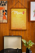 Definition Of Mom Scroll - Heartfelt Mother's Day Gift