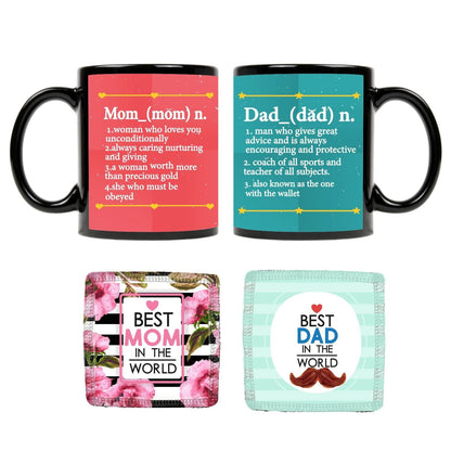 Definition of Mom Dad Couple Coffee Mug