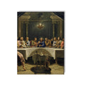 Vintage Last Supper Canvas Wall Painting Frame