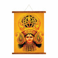 Divine Jai Maa Durga Devotional Canvas Scroll