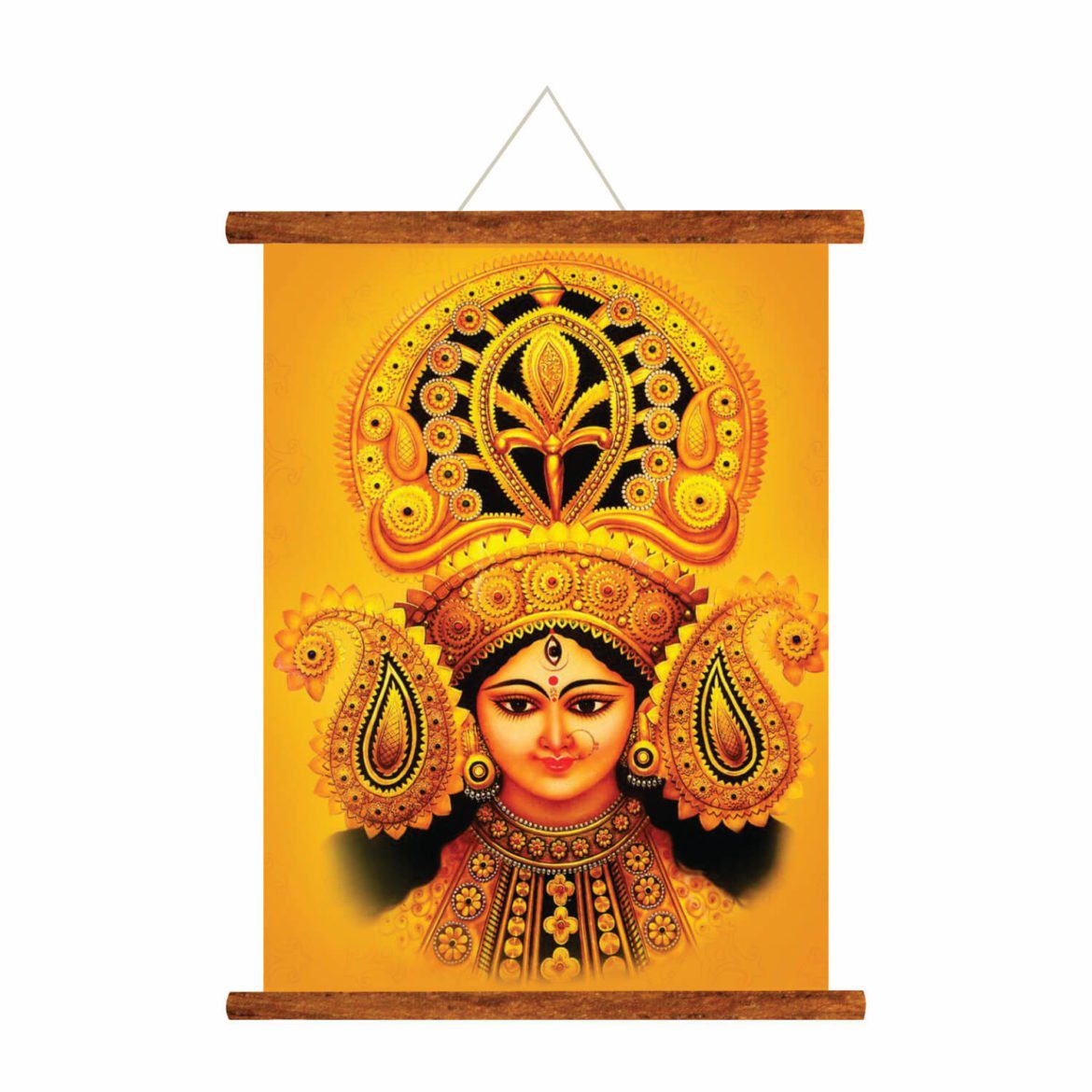 Divine-jay-maa-durga-Canvas-Scroll-KH5121