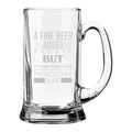 Beer Mug - Don't Judge Beer with a Sip Engraved
