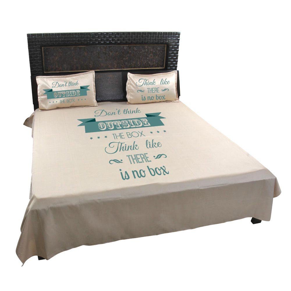 Dont-Think-Outside-The-Box-Think-There-is-No-Box-Quote-Bedsheet-Beige